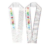 Birthday Girl Sash Set 2pcs Satin Shoulder Strap for Party