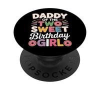 Birthday Girl Turns Two Daddy Donut Party Theme PopSockets Adhesive PopGrip