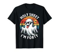 Birthday Halloween 40th Ghost Holy Sheet I'm Forty Value Graphic T-Shirt