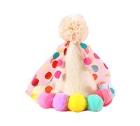 Birthday Hat for Pet Dog Bib Bandanas Holiday Costume for Small Kitten Puppy Adjustable Dot Crowns Headband Party Cute Lace Scarf and Birthday Decorations Costume Accessories