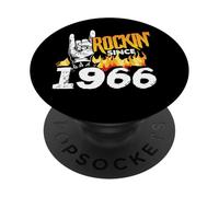 Birthday Humor Cool Rockin’ Since 1966 Birthday PopSockets Adhesive PopGrip