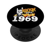 Birthday Humor Cool Rockin’ Since 1969 Birthday PopSockets Adhesive PopGrip
