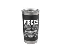 Birthday Humor Lose Mind to Understand Mine Pisces Birthday Stainless Steel Insulated Tumbler