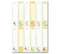 Birthday & Important Dates Perpetual Calendar | Large A2 Flexible Poster No Year | Write-On Multi-Coloured
