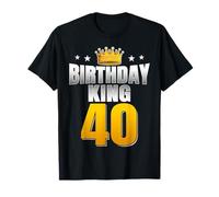 Birthday King 40 Years Old Royal Themed 40th Birthday T-Shirt