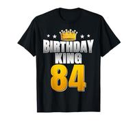 Birthday King 84 Years Old Royal Themed 84th Birthday T-Shirt