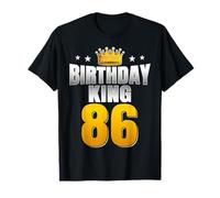 Birthday King 86 Years Old Royal Themed 86th Birthday T-Shirt
