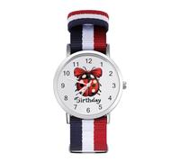 Birthday Lady Bug Sport Watch Casual Analog Quartz Watch