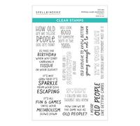 Birthday Laughs Sentiments Clear Stamp Set