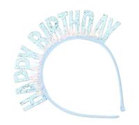 Birthday Letter Hairband Sparkly Sequin Plastic Headband for Party