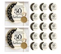 Birthday Magnet, Personalized 30th, 40th, 50th, 80th, 70th, 90th, 100th Birthday Party Favor, Adult Birthday (50 pcs boxed)