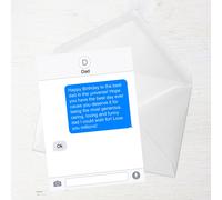 Birthday Message To Dad Greetings Card - Standard Card