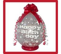 Birthday Money Balloon/Personalised/DIY Kit (Red)