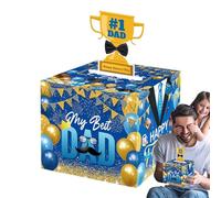 Birthday Money Box, Fathers Money Box | Fathers Surprise Roll Boxes, Cash Contauteur with Card and 30 Bags for Daughter Son Wife Mothers