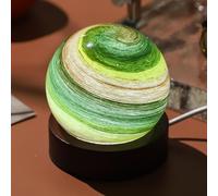 Birthday Month Art Globe Night Lamp, 3.1'' Unique 3D Planet Night Light, Three-Color Dimming, USB Rechargeable, Moon Lamp Galaxy Lamp Bedroom Decor for Kids Girls Boys Women Gifts (February)