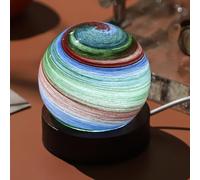 Birthday Month Art Globe Night Lamp, 3.1'' Unique 3D Planet Night Light, Three-Color Dimming, USB Rechargeable, Moon Lamp Galaxy Lamp Bedroom Decor for Kids Girls Boys Women Gifts (June)