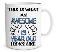 Birthday Mug This is What an Awesome 13 Year Old Looks Like Birthday Gift Best Friend Ceramic Printed Cup Son Nephew Grandson Mugs