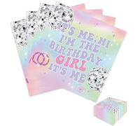 Birthday Napkins 40 Pcs Vibrant & Colourful Happy Birthday Napkins Soft Party Napkins for Kids Adults Celebrations Special Occasions & Themed Parties