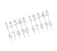 Birthday Number Holders Set Reusables Digital Cake Toppers Decoration Numbers 0-9 Numeral Holders Gift Number Cake Candleholder