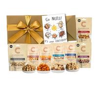 Birthday Nut Hamper Gift - Luxury Snack Box with Funny Birthday Card - Cocktail Nuts, Sweet Chilli Cashews, Salted & Dry Roasted Peanuts - Gourmet Food Gift for Men & Women - WALTNEYS