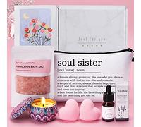 Birthday Pamper Gifts for Sister, Personalised Sister Gifts from Sister Brother Best Friend, Unique Self Care Package Relaxation Spa Pamper Box for Big/Little Sister, Christmas Xmas Soul Sister Gift