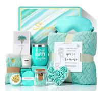 Birthday Pamper Gifts for Women, Luxury Self Care Package Relaxing Spa Bath Set for Her, Wellbeing Get Well Soon Basket Sympathy Present with Flannel Blanket, Gift Hampers for Mum Wife Sister Friend