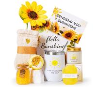 Birthday Pamper Gifts For Women,Sending Sunshine Get Well Soon Gifts Basket Self Care Package Relaxation Spa Bath Set Christmas Hamper Presents Box thank you Gift for Mum Friends Sisters Wife