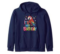 birthday parrot Party Design for Kids, Adults Zip Hoodie
