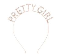 Birthday Party Hairhoop Adult Rhinestone Letter Headband Bachelorette Party Crown Hairband For Girl Carnival Accessories Fashion Girl Headband