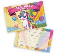 Birthday Party Invitations Men Women - Fantasy Unicorn 20 Pack - Adults Birthday Invitations for Friends Family A6 Bday Party Invites Invitation Cards with Folding Envelopes