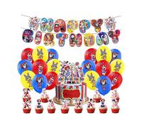 Birthday Party Supplies the Amazing Digital Circus Birthday Balloons Amazing Digital Circus Cake Toppers Amazing Digital Circus Banner Birthday