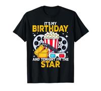 Birthday Party Theme Family Movie Night Boys Girls T-Shirt