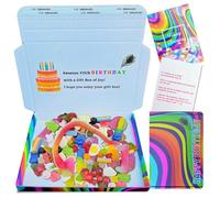 BIRTHDAY PICK N MIX SWEETS GIFT BOX |15 Gummy Sweets Flavours | Letterbox Friendly Happy Birthday Sweet Hamper with Card & Inside Box Message| Gift for Kids, Men & Women, Jar & Bag Alternative