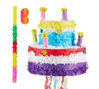 Birthday pinata colourful party decoration 32 cm 0.2 kg festive cake piñata