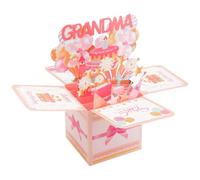 Birthday Pop up Card Great Grandma Birthday Gifts Personalized, Colorful Granny Nana Greeting Card with Envelope Creative from Granddaughter Grandson