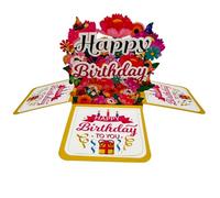 Birthday Pop Up Card with Interactive 3D Design with Envelope| Happy Birthday Cards | Funny Moving Greeting Card for Hilarious Wishes | For Her, Him, Friends & Family with Envelope