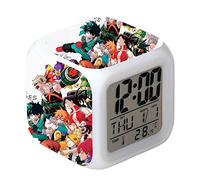 Birthday Presents for the Children's Bedroom In Stock My Hero Academia Anime LED Alarm Clock M-H-A 3D Printed LED Digital Clock Night Light Clocks Watch Toy