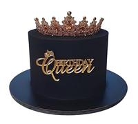 Birthday PRINCESS Cake Topper Mirror Acrylic Cake Topper Side Cake Topper Gold Cake Insert Cake for Birthday Party