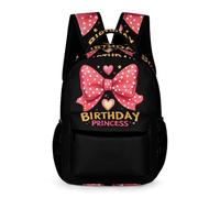 Birthday Princess Laptop Backpack Travel Daypack Work Bag Cute Computer Bag for Men Women
