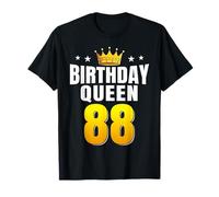 Birthday Queen 88 Years Old Ladies Crown Women 88th Birthday T-Shirt