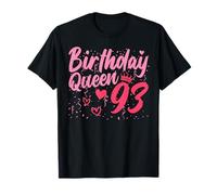 Birthday Queen 93 Years Old Ladies Cute 93rd Birthday Women T-Shirt