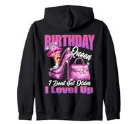 Birthday Queen I Don't Get Older I Level Up Birthday Queen Zip Hoodie