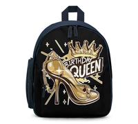 Birthday Queen with Heel Mini Backpack Daypack Travel Picnic Bag | Printed Backpacks,Cute Shoulder Bag