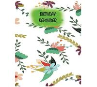 birthday reminder. 8.5-11inch,120 page: do it yourself birthday reminder supplies,birthday reminder calendar board family & friends