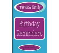 Birthday Reminder Book: Never Forget a Special Day Again! A Simple & Organized Birthday Tracker for Friends & Family | 6x9 Inches | 110 Pages | Great Gift!