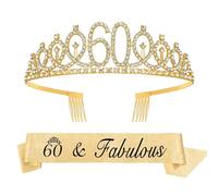 Birthday Sash,Birthday Crown,60th Birthday Tiara,Princess Tiara,Prom Queen Sash,Birthday Crown Adult,Birthday Queen Sash,Plastic Tiara,Birthday Headband,Happy Birthday Sash,Birthday Queen