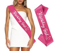 Birthday Sash For Women Birthday Sash For Women Hot Pink Sash Sweet 16 Sash Happy Birthday Sash For 16th Birthday Sash 21st Birthday Sash 40th Birthday Sash Birthday Queen Sash Satin