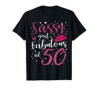 Birthday Sassy and fabulous at 50 Years Old Crown T-Shirt