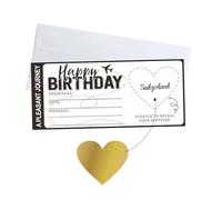 Birthday Scratch Card Travel Ticket Reveal Destination Personalised Card Boarding Pass Scratch Card Holiday Scratch Card Reveal Personalised Flight Ticket Boarding Pass Surprise Trip(Black)