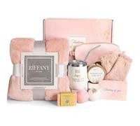 Birthday Self Care Package for Women, Mom - Luxury Flannel Blanket, Christmas Relaxing Spa Box, Get Well Soon Care Package